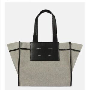 Proenza Schouler - White Label Morris
XL canvas tote Gray and Black